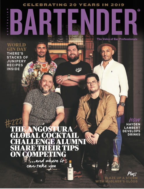 Bartender magazine front cover